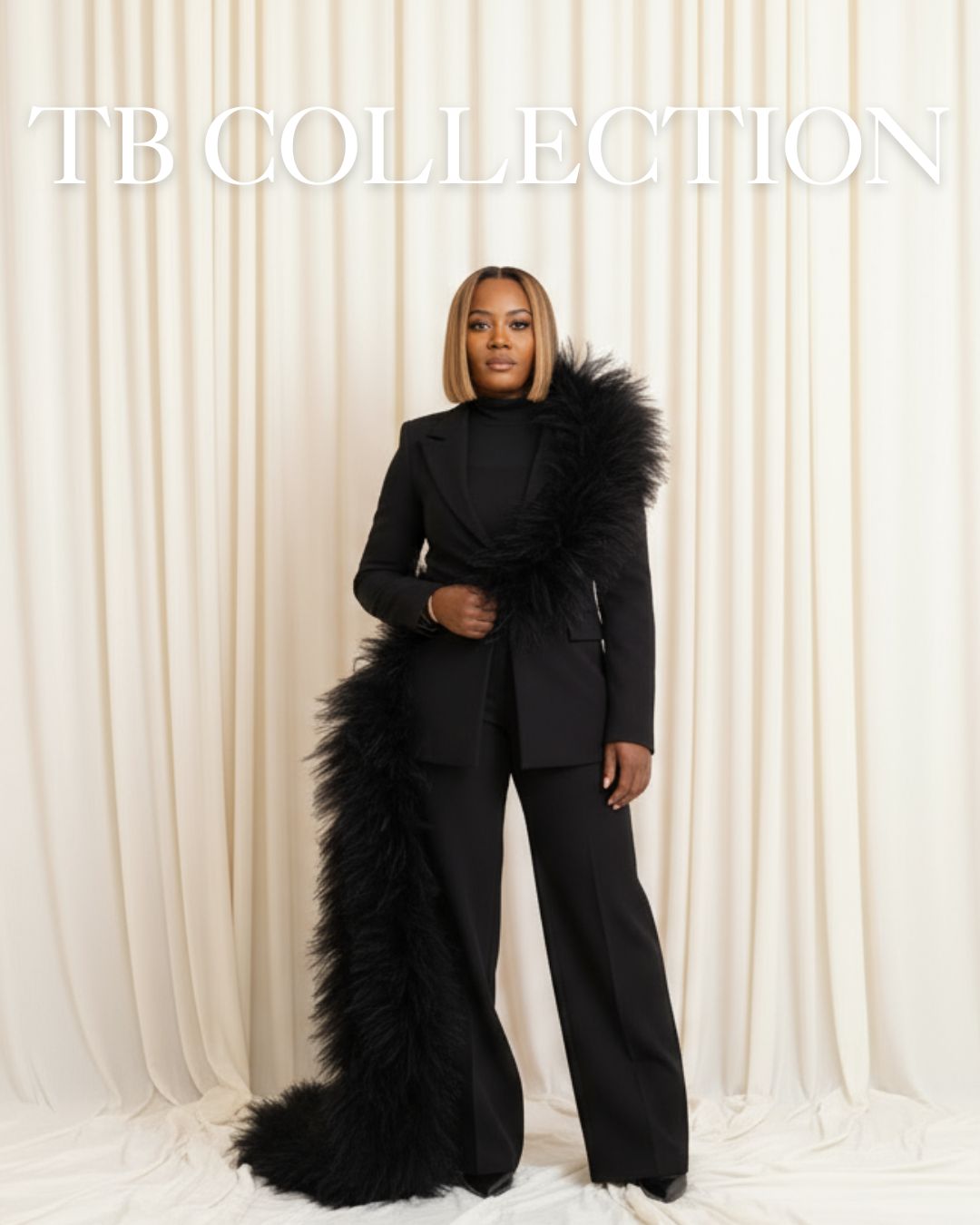 Black Tulle Floor-Length Couture Women’s Suit (Pre-Order)