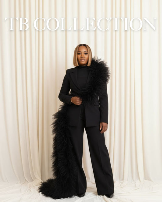 Black Tulle Floor-Length Couture Women’s Suit (Pre-Order)